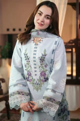 Jade - 3PC Lawn ChickenKari Embroidered Suit - BFA0018