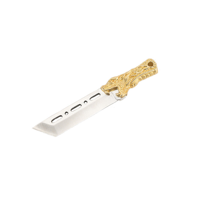 Brass Faucet Knife Mini-portable Small Straight Knife Sharp